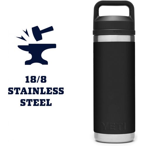 예티 YETI Rambler 18 oz Bottle, Vacuum Insulated, Stainless Steel with Chug Cap