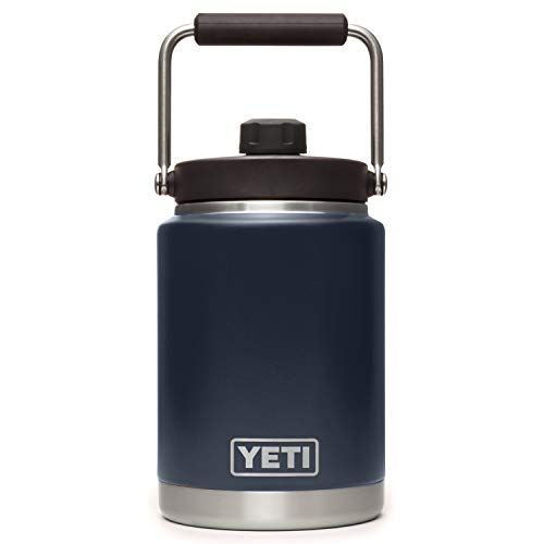 예티 YETI Rambler Half Gallon Jug, Vacuum Insulated, Stainless Steel with MagCap, Navy