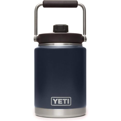 예티 YETI Rambler Half Gallon Jug, Vacuum Insulated, Stainless Steel with MagCap, Navy