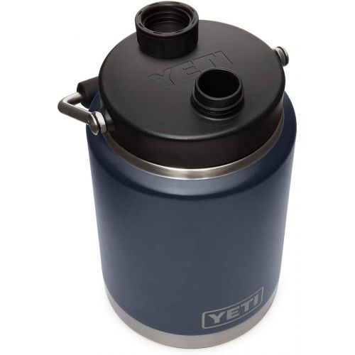 예티 YETI Rambler Half Gallon Jug, Vacuum Insulated, Stainless Steel with MagCap, Navy