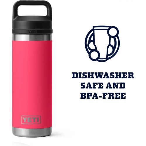 예티 YETI Rambler 18 oz Bottle, Vacuum Insulated, Stainless Steel with Chug Cap