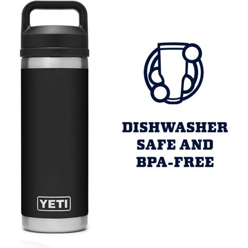 예티 [아마존베스트]YETI Rambler 18 oz Bottle, Vacuum Insulated, Stainless Steel with Chug Cap