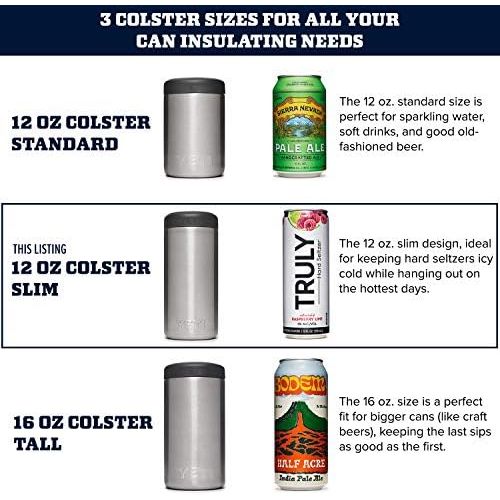 예티 [아마존베스트]YETI Rambler 12 oz. Colster Slim Can Insulator for The Slim Hard Seltzer Cans