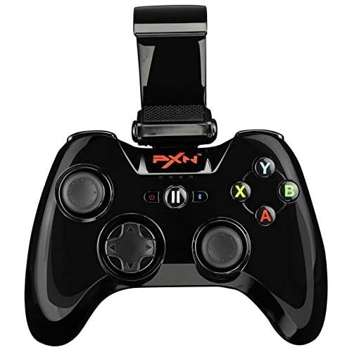  MFi Certified Wireless Game Controller, PXN 6603 Bluetooth Gamepad, YF2009 Gaming Controller Joypad with Adjustable Clamp Holder Compatible with IOS iPhoneiPadiPodApple TV (Blac