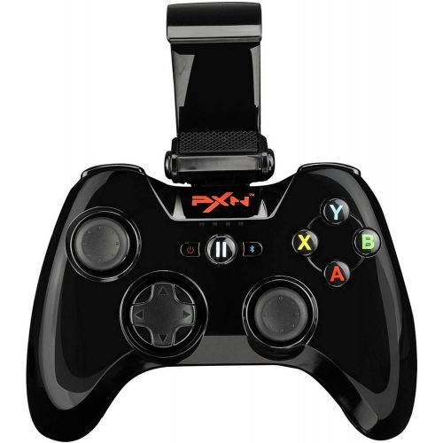  MFi Certified Wireless Game Controller, PXN 6603 Bluetooth Gamepad, YF2009 Gaming Controller Joypad with Adjustable Clamp Holder Compatible with IOS iPhoneiPadiPodApple TV (Blac