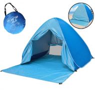 YFQH Pop up Beach Tent Outdoor Automatic Cabana Sets up in Seconds Portable Sun Shelter Tents Sun Umbrella Waterproof Instant Sunshade with Carry Bag for 2 or 3 Persons