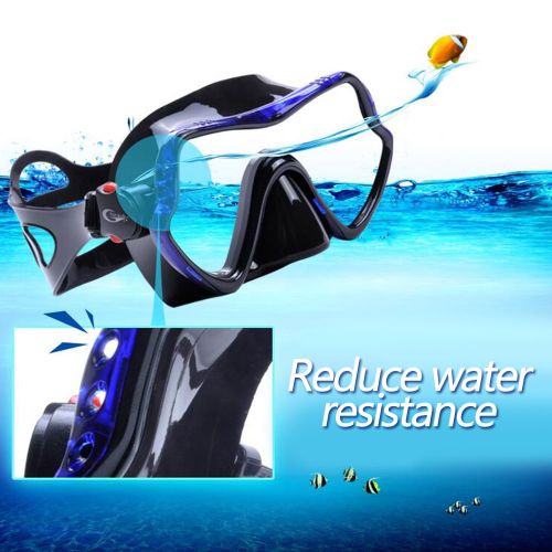  YFX Create Scuba Diving Snorkeling Freediving Mask Snorkel Set for Adults, Anti-Fog, Anti-Splash,