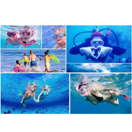  YFX Create Scuba Diving Snorkeling Freediving Mask Snorkel Set for Adults, Anti-Fog, Anti-Splash,