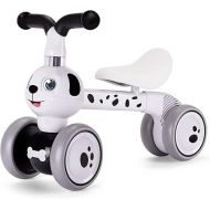 YGJT Baby Balance Bike Toys for 1 Year Old, Birthday Gifts for Boys and Girls, Silent Wheels & Non-Pedal Baby Walker Riding Toys for 10-36 Months Toddlers, Kids First Bike Gifts Spotty Dog