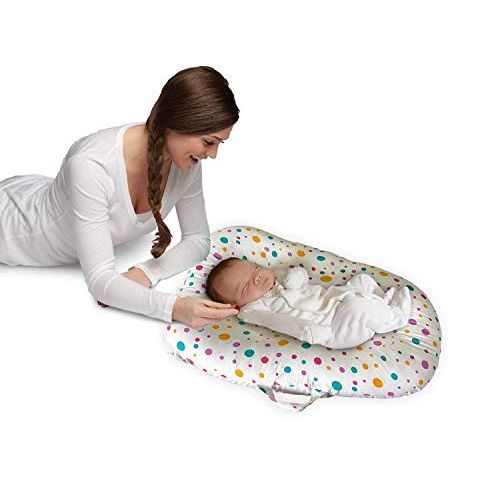  YGJT Baby Lounger Bed Bassinet for Baby Shower Gift Portable Infants Crib for 0-6 Months Cotton, Removable...