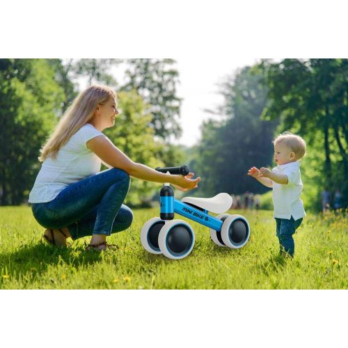  YGJT Baby Balance Bikes Bicycle Baby Walker Toys Rides for 1 Year Boys Girls 10 Months-24 Months Babys First Bike First Birthday Gift Blue