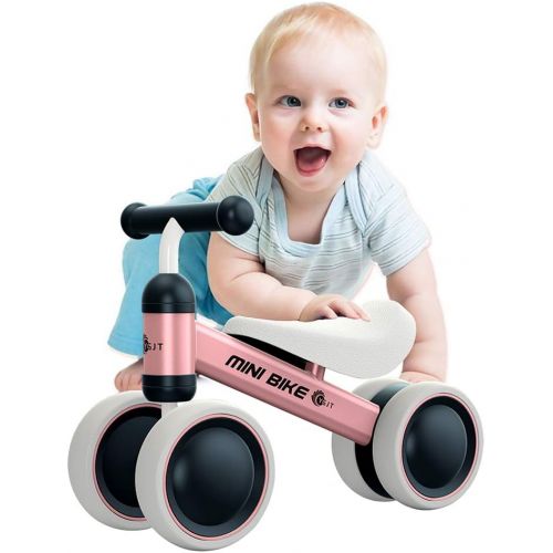  [아마존베스트]YGJT Baby Balance Bikes Bicycle Baby Walker Toys Rides for 1 Year Boys Girls 10 Months-24 Months Babys First Bike First Birthday Gift Pink