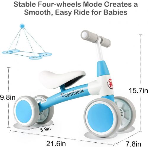  YGJT Baby Balance Bike for 1 Year Old Boys Girls, Anti-Drop Baby Walker, 10-36 Month Toddler Toy, Infants First Bike Birthday Gift