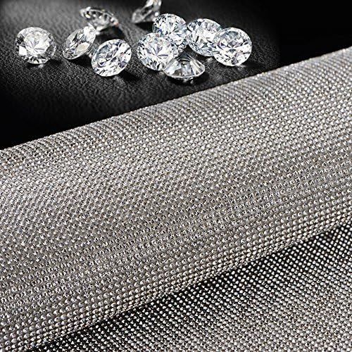  ygmoner 9000pcs Bling Crystal Rhinestone 9.4 x 7.9 DIY Car Decoration Sticker (Sliver)