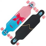 YHDD Longboard Travel Skills Tanzbrett Erwachsene Mannliche Madchen Anfanger Allrad Skateboard Langes Skateboard (Farbe : A)