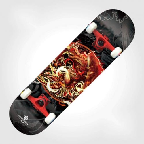  YHDD Eintritts-Skateboard-Anfanger-jugendlich Erwachsene Jungen-Vierrad-Skateboard Heiliges Skateboard Chinas Vier (Farbe : B)
