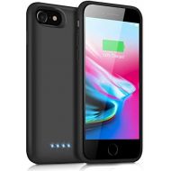[아마존베스트]YHO Battery Case for iPhone 8/7/6s/6/SE(2020), Upgraded 6000mAh Portable Rechargeable Charger Case for iPhone 6s/6 Extended Battery Pack for iPhone 8/7/SE(2020) Protective Charging Cas