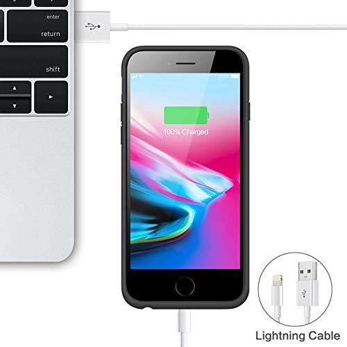  [아마존베스트]YHO Battery Case for iPhone 8/7/6s/6/SE(2020), Upgraded 6000mAh Portable Rechargeable Charger Case for iPhone 6s/6 Extended Battery Pack for iPhone 8/7/SE(2020) Protective Charging Cas