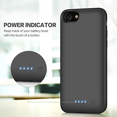  [아마존베스트]YHO Battery Case for iPhone 8/7/6s/6/SE(2020), Upgraded 6000mAh Portable Rechargeable Charger Case for iPhone 6s/6 Extended Battery Pack for iPhone 8/7/SE(2020) Protective Charging Cas