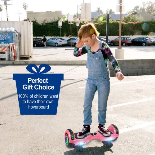  [아마존베스트]YHR 6.5 Inch Hoverboard with Bluetooth W/Speaker, LED Wheels and LED Lights for Kids and Adult …