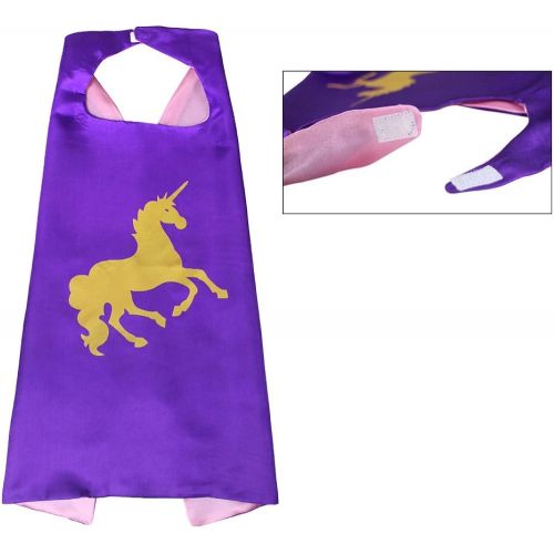  YHUA Party Cosplay Unicorn Cape Kids Costume Party Mask Pack of 3