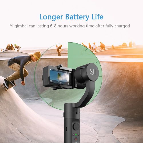  YI Gimbal 3-Axis Handheld Gimbal Stabilizer for Yi 4K, 4K+, Lite,and Other Action Cameras