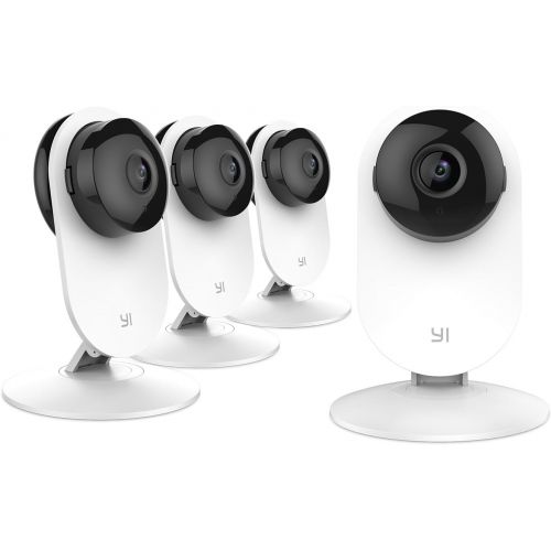  [아마존베스트]YI Home Camera, IP Security Surveillance System with Night Vision on iOS, Android App - Cloud Service Available(Home Camera 4pc)