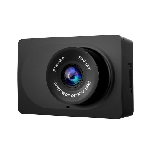  YI Compact Dash Cam, 1080p Full HD Car Dashboard Camera with 2.7” LCD Screen, 130° WDR Lens, Mobile APP, G-Sensor, Night Vision, Loop Recording - Black