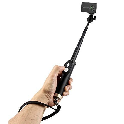  YI Technology YI 4K Action Kamera Set mit Selfie Stick & Bluetooth Fernbedienung-Weiss