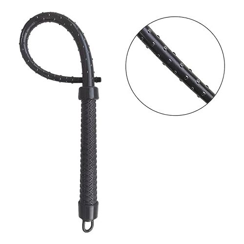  23 inch Rubber Whip Horse Riding Crop Equestrian Sports Black White Brown