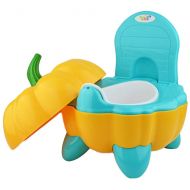 YICIX Portable Baby Toilet Training Seat Cute Toddler Cartoon Chair Baby Potty Plastic Portable Travel FoldingToilet Seat Folding Potty Seat Pad,Green