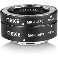 YIDOBLO Meike MK-F-AF3 Auto Fucus Macro Extension Tube for Compatible with All Fujifilm Mirrorless Camera(10mm 16mm only or conbination) X-T1 X-T2 X-Pro1 X-Pro2 X-T10 X-A1 X-E1 X-E2 X-E3 X