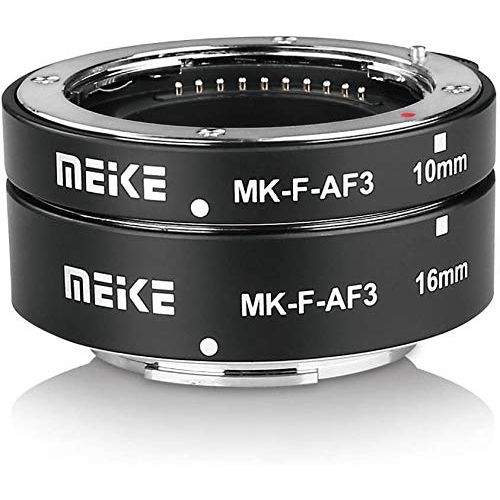  YIDOBLO Meike MK-F-AF3 Auto Fucus Macro Extension Tube for Compatible with All Fujifilm Mirrorless Camera(10mm 16mm only or conbination) X-T1 X-T2 X-Pro1 X-Pro2 X-T10 X-A1 X-E1 X-E2 X-E3 X