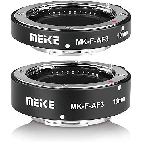  YIDOBLO Meike MK-F-AF3 Auto Fucus Macro Extension Tube for Compatible with All Fujifilm Mirrorless Camera(10mm 16mm only or conbination) X-T1 X-T2 X-Pro1 X-Pro2 X-T10 X-A1 X-E1 X-E2 X-E3 X