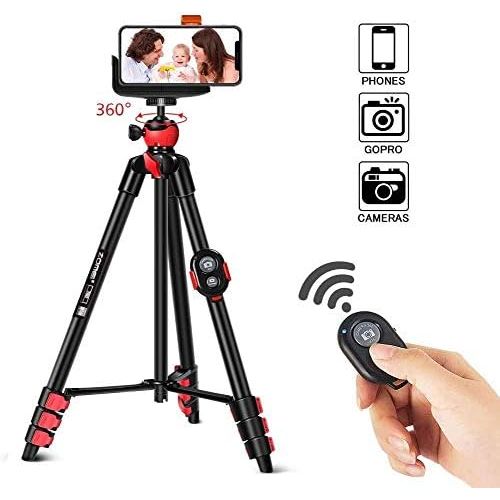 YIDOBLO ZM T60 Mobile Phone Holder with Bluetooth Remote Control Camera Tripod for iPhone/Galaxy/Huawei/Xiaomi for Gopro for SLR