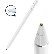 [아마존베스트]YIGEYI Stylus Pen for Touch Screens Rechargeable 1.5mm Fine Point Active Stylus Pen Smart Pencil Digital Compatible iPad and Most Tablet (White 1)