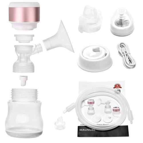  [아마존베스트]YIHUNION Portable Electric Breast Pump - Dual Use Battery Baby Milk Pump Rechargeable Single Breastfeeding...