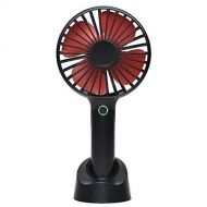 YIHUNION Mini Handheld Fan Portable, Hand held Personal Fan Rechargeable Battery Operated Powered Cooling Desktop Electric Fan with Base, 2500Mah Battery 4 Modes for Home Office Tr