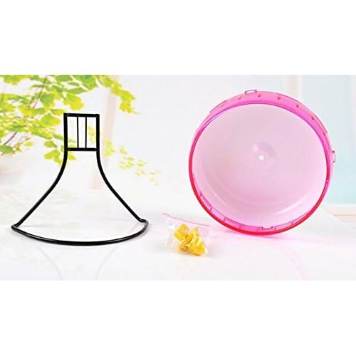  Yijiujiu 8.2 Inches Hamster Syrian Hamster Gerbil Rat Hedgehog Running Wheel Mute Silent Spinner Exercise Wheel