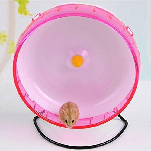  Yijiujiu 8.2 Inches Hamster Syrian Hamster Gerbil Rat Hedgehog Running Wheel Mute Silent Spinner Exercise Wheel