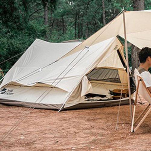  YIJU Canvas Ridge Tent - Waterproof, Luxury Outdoor Camping and Tent Made from Breathable Cotton Canvas