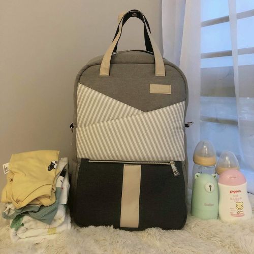  [아마존베스트]YILANE Diaper Backpack for Mom Daily Outing, Baby Bags for Mom USB Charging Port with Changeable Stroller...