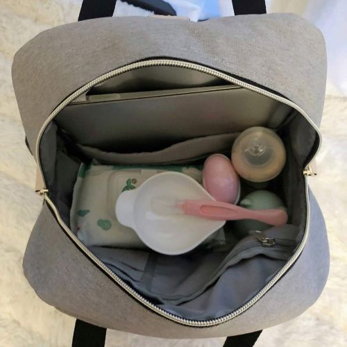  [아마존베스트]YILANE Diaper Backpack for Mom Daily Outing, Baby Bags for Mom USB Charging Port with Changeable Stroller...