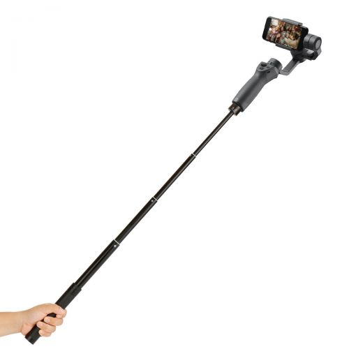  YILIWIT 29-Zoll-Verlangerungsstange kompatibel for OSMO Mobile 2-Hand einstellbar verstellbarer Teleskopstab fuer Gimbal-Stabilisator Feiyu / Zhiyun Smooth Q & 4 und alle Gimbles mit 1/4 Ge