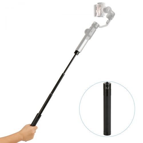  YILIWIT 29-Zoll-Verlangerungsstange kompatibel for OSMO Mobile 2-Hand einstellbar verstellbarer Teleskopstab fuer Gimbal-Stabilisator Feiyu / Zhiyun Smooth Q & 4 und alle Gimbles mit 1/4 Ge