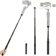 Extension Rod for Gimbal - YILIWIT 29 inch Adjustable Selfie Stick Compatible with Gimbal Stabilizer DJI Osmo Mobile 3 2/Feiyu/Zhiyun Smooth Q & 4 and All Gimbles with 1/4 Thread H