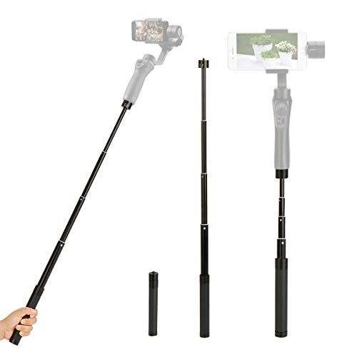  Extension Rod for Gimbal - YILIWIT 29 inch Adjustable Selfie Stick Compatible with Gimbal Stabilizer DJI Osmo Mobile 3 2/Feiyu/Zhiyun Smooth Q & 4 and All Gimbles with 1/4 Thread H