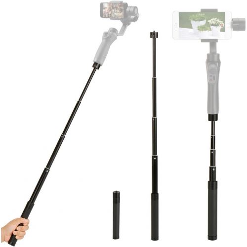  Extension Rod for Gimbal - YILIWIT 29 inch Adjustable Selfie Stick Compatible with Gimbal Stabilizer DJI Osmo Mobile 3 2/Feiyu/Zhiyun Smooth Q & 4 and All Gimbles with 1/4 Thread H