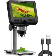 [아마존베스트]YINAMA LCD Digital Microscope 4.3 Inch 1080P 2 Megapixel 1000X Magnification Zoom Wireless USB Stereo Microscope Camera Compatible with iPhone, Android, iPad, PC, Mac and Windows