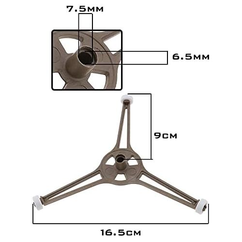  Emma Universal Mikrowelle mit Einer Triple Arm 24,5cm Plate Halter Unterstuetzung Stander